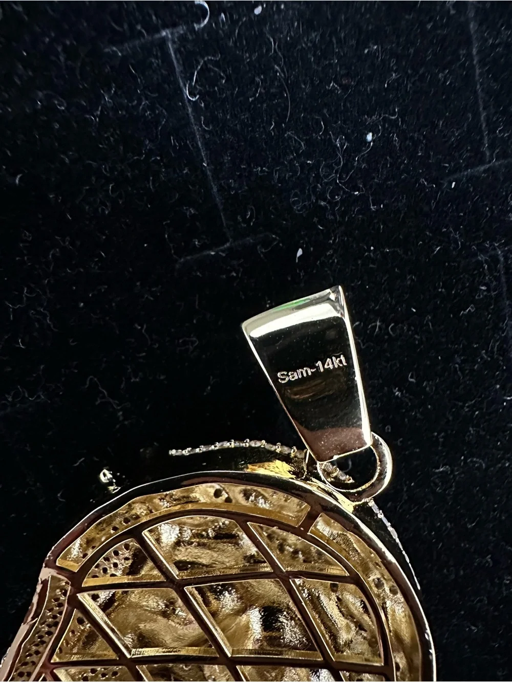 New Gold plated cz Jesus Head Pendant Charm